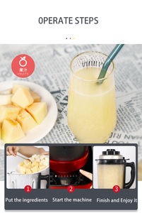 เครื่องเตรียมอาหาร เครื่องปั่นไฟฟ้า เครื่องปั่นอเนกประสงค์สำหรับเด็ก เครื่องปั่นอเนกประสงค์เชิงพาณิชย์ ปี 2021 เครื่องบดอเนกประสงค์ เครื่องปั่นผลไม้ไฟฟ้า - Product Image 5