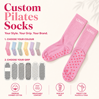 Chaussettes de yoga et de Pilates en jacquard tricoté respirant pour femmes, fabriquées par un fabricant OEM, antidérapantes et absorbant la transpiration