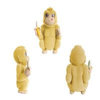 Figura de Chimpancé de Vinilo PVC Flocado, Juguete Promocional Publicitario