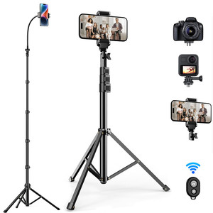 <span class=keywords><strong>Trépied</strong></span> portable en alliage d'aluminium pour appareil photo <span class=keywords><strong>avec</strong></span> support rotatif sans fil à 360° et anneau lumineux LED pour <span class=keywords><strong>iPhone</strong></span> - Product Image 1