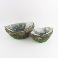 Pot Bunga Hari All Saints Harga Pabrik dengan Pot Bunga Rotan Bulat, Pot Tanaman Elegan untuk Dalam dan Luar Ruangan Dijual