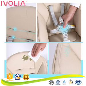 <span class=keywords><strong>Chaise</strong></span> <span class=keywords><strong>haute</strong></span> portable réglable pour bébé et tout-petit, design moderne avec <span class=keywords><strong>coussin</strong></span> en cuir PU amovible pour la salle à manger, meubles pour enfants - Product Image 5