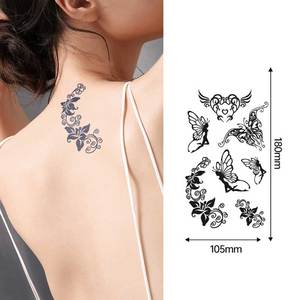 Arm Sketch Flower Temporary <b>Tattoo</b> Sticker Scar Cover Herbal Body Art Decal Water Transfer <b>Paper</b> for Professional Party Use - Product Image 4