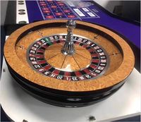 Roue de roulette en bois de luxe professionnelle de 18 pouces de diamètre pour jeu de table de casino pour adultes