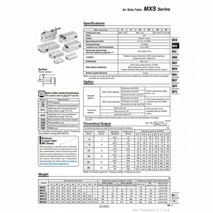 Table coulissante pneumatique SMC MXS12-10AT - Product Image 1