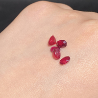 RubyWholesale pierres précieuses naturelles guérison Quartz ovale goutte pierre CABS cristal pierres précieuses Cabochon travail manuel bricolage anneau bijoux