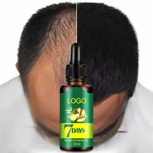 Tratamiento antipérdida, aceite de suero para el crecimiento del cabello largo para hombres, Etiqueta Privada, Aceite hidratante para el crecimiento del jengibre para mujeres, cabello otoñal