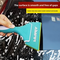 Raclette en silicone de haute qualité PP+Caoutchouc Tendon de Bœuf, large raclette à eau pour nettoyage de pare-brise, application de film automobile