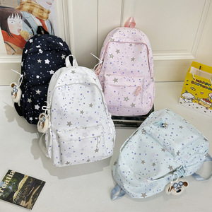 Girls' cute and niche <b>backpacks</b> with full prints high <b>school</b> and college students high appearance level - Product Image 5