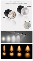 Spot encastré au plafond moderne à CRI élevé 90, COB, 9W-12W, module LED MR16, remplacement de downlight GU10