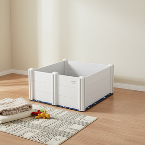 Boîte de mise bas pour chien Vevor 38,6x38,6x18,1 pouces en PVC avec rails pour chiots, maisonnette d'intérieur pour animaux de compagnie - Product Image 2