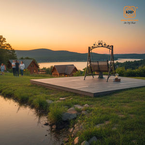 Banc de balançoire de jardin en fer forgé robuste, luxe, 2-3 places, patio extérieur, balançoire en métal forgé à la main, style européen/classique - Product Image 2