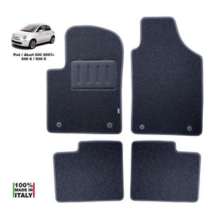 Kit de tapis de voiture sur mesure de qualité supérieure compatible avec Fiat 500/Abarth - Product Image 1