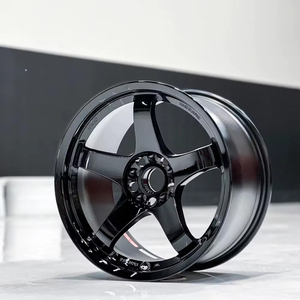 Nouvelles jantes forgées en alliage d'aluminium 6061-T6 RCSR NISMO LMGT4 <span class=keywords><strong>NOIR</strong></span> BRILLANT, PCD 114,3 mm, finition noire, design concave, 20 mm - Product Image 1