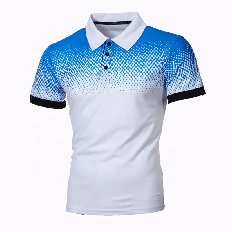 Özel süblimasyon % 100 polyester % golf tişörtü ısı transfer baskı t shirt 100 polyester polo gömlek