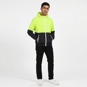 Lightweight Vintage Stand Collar Hooded Windbreaker Jacket for Men Custom OEM Packable <b>Canvas</b> Autumn Casual Coats Outdoor Use - Product Image 1