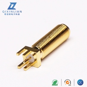 Hiệu suất cao 180 độ <span class=keywords><strong>SMA</strong></span> nữ mạ vàng cạnh gắn kết nối 50 DC-6GHz cho các ứng dụng RF đồng trục PCB - Product Image 6