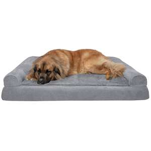 Großes ortho pä disches Memory Foam-Hunde bett mit abnehmbarer Plüsch matte aus Wildleder - Product Image 3