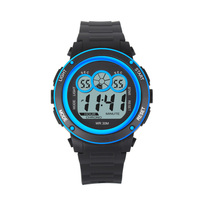 Jam tangan Digital untuk anak-anak, arloji olahraga luar ruangan pelajar anak laki-laki, jam tangan modis LCD