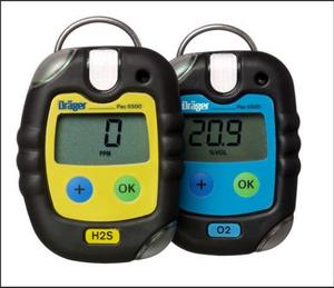 เครื่องตรวจจับก๊าซเดี่ยวแบบพกพา รุ่นใหม่ล่าสุด Drager PAC 6500 สำหรับตรวจจับ O2, H2S, CO, SO2 รุ่น Pac6000/6500/8000/8500 - Product Image 4