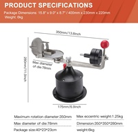 Machine de moulage centrifuge manuelle Boasta pour bijoux en or et argent, moulage à la cire perdue, avec flacon de moulage jusqu'à 78 mm