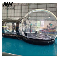 Tente bulle gonflable MH Dreamland, matelas pneumatique en PVC, couleur personnalisée, dôme igloo transparent pour le camping, les fêtes, l'intérieur, 1 an