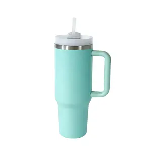 Amazon của Hot cốc cà phê thép không gỉ chai nước giá rẻ Tumbler với rơm quà tặng kinh doanh 40oz Tumbler với xử lý