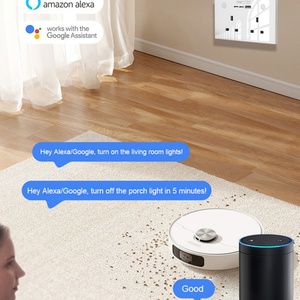 Enchufe Inteligente Glomarket con Cargador USB Tipo-C, Control por Voz con la Aplicación Tuya y Alexa, Enchufe de Pared Eléctrico - Product Image 6