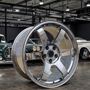 Nuove Ruote in Lega di Alluminio Cromate Forgiate Monoblocco ad Alte Prestazioni a Cinque Razze Volk Racing Te37 per Tesla Model S 18 Pollici <span class=keywords><strong>10</strong></span> - Product Image 1