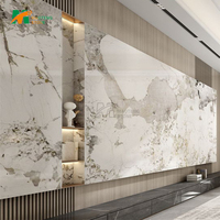 Dalles murales en marbre Calacatta Gold MTSTONE, finition brillante, pierre naturelle, pour salle de bain, niche de douche, revêtement mural, disponible pour toute la maison