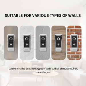 Caméra de <span class=keywords><strong>sonnette</strong></span> WiFi avec écran numérique haute définition de 7 pouces, réduction du <span class=keywords><strong>bruit</strong></span> numérique, images nettes, vidéophone pour une communication claire - Product Image 2