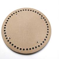 Base de sac en cuir faite à la main, forme ronde de 15 cm, différentes couleurs, accessoires de sac DIY