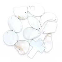 Pendentifs en forme de cœur en coquille d'ormeau naturelle pour femmes, classiques, avec incrustations de nacre, breloques exquises, accessoires pour la fabrication de bijoux