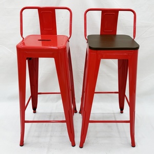 Tabouret de Bar cổ điển cổ kim loại ăn uống ghế cổ điển nhà bếp thanh ghế công nghiệp thấp trở lại tolixs quầy bar Phân - Product Image 2