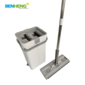 <span class=keywords><strong>Russe</strong></span> nouvelle haute qualité 360 degrés rotatif Double face pince fixe en caoutchouc raclette vadrouille plate avec ensemble de seau - Product Image 6