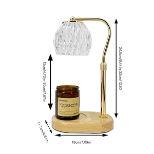 Nouvelle Lampe Chauffe-Cire Créative pour Décoration d'Intérieur, Réglable en Hauteur, Cadeau de Pendaison de Crémaillère, Lampe Chauffe-Cire en Verre Rétro avec Minuteur - Product Image 6