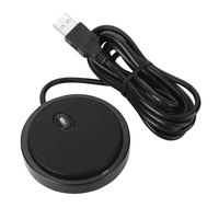 Réduction du bruit AI Prise de son longue portée de 3 mètres Réunion multi-personnes Chat audio USB Plug-and-Play Microphone omnidirectionnel