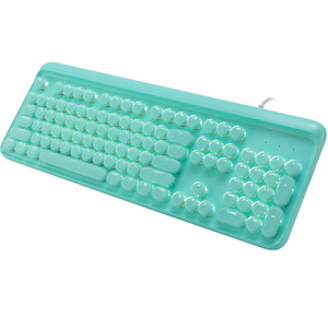 Custom Colorful Full-Size 104 Keys Keycaps Metal Projection <b>Keyboard</b> 3-Key Anti-Ghosting New USB Wired for Laptop PC Gaming - Product Image 6