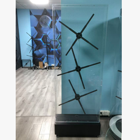 Ventiladores Holográficos 3D para Exhibición en Interiores y Exteriores, Pantalla LED Publicitaria OEM de 65 cm, Resolución de 1600x1024, Brillo de 2500 cd/m