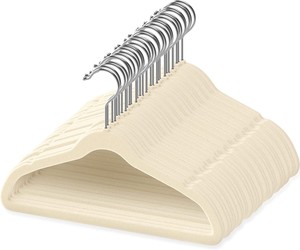 Tiết Kiệm Không Gian Trẻ Em Quần Áo Móc Nhung Kích Thước Nhỏ Cao Cấp Trẻ Em Trắng Đổ Xô Nhung Móc Bán Buôn - Product Image 5