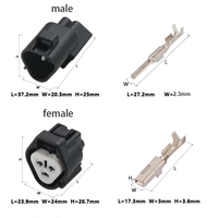XIPU 3Pin Konektor Koil Pengapian Otomatis Tahan Air Elektronik TS Tersegel 2.3mm Bahan PBT Kabel Harness OEM/ODM 6188-0099 6189-0179