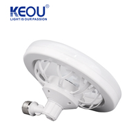 Mini ventilateur portable décoratif led à profil bas avec lumière led