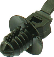 Attaches de câble universelles en plastique noir Attaches de fil autobloquantes en nylon avec fermeture éclair Clips de fixation autobloquants