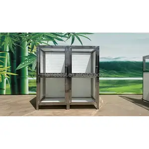 stainless steel pet cages double metal dog kennel indoor Dog Kennels & Containment Gates For Sale