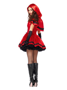 Disfraz <span class=keywords><strong>de</strong></span> <span class=keywords><strong>Caperucita</strong></span> <span class=keywords><strong>Roja</strong></span> para Halloween 2026, Traje <span class=keywords><strong>de</strong></span> Reina del Castillo, Vestido Corto <span class=keywords><strong>de</strong></span> Estilo Gótico, <span class=keywords><strong>Capa</strong></span> con Capucha, Disfraz <span class=keywords><strong>de</strong></span> Sirvienta - Product Image 3