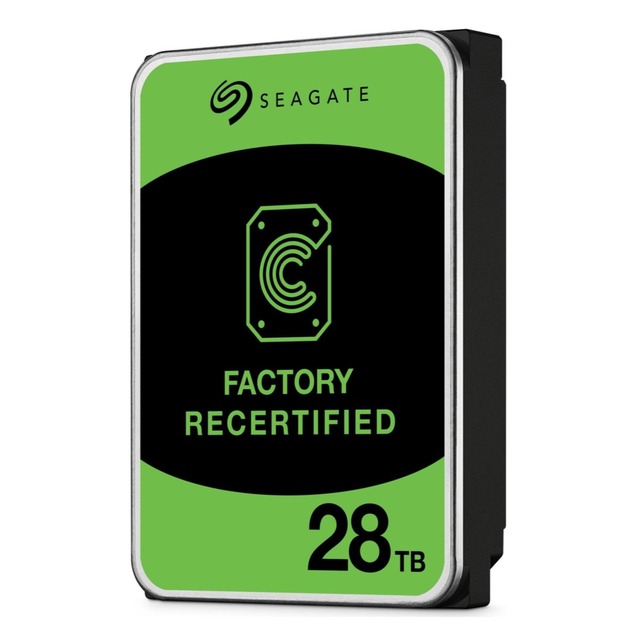 ST Recertified Exos X 28TB ST28000NM000C 3.5 HDD SATA 6Gb/s Internal Hard Drive CMR 7200 RPM 512MB Cache
