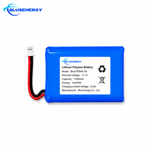 11.1V 1700mAh 783945‑3S 3S แบตเตอรี่ลิเธียมโพลิเมอร์ 12.6V แรงดันไฟฟ้าในการชาร์จพร้อมขั้วต่อสายไฟสำหรับอุปกรณ์พกพา - Product Image 1