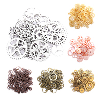 Nouveau 50g 10 Couleur Petite Taille 8-25mm Alliage de Zinc Mélange Alliage Mécanique Steampunk Cogs & Gears Diy Accessoires