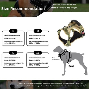 Tali kekang anjing reflektif multiwarna, dapat disesuaikan untuk anjing kecil hingga besar, perlengkapan keamanan hewan peliharaan tahan lama dengan gesper pengunci - Product Image 5