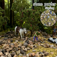 Poudre d'herbe statique, granulés de gravier et sable pour maquettes HO et N, diorama architectural, bricolage